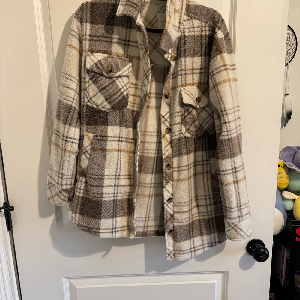 Thread & Supply Cream and Brown Jacket